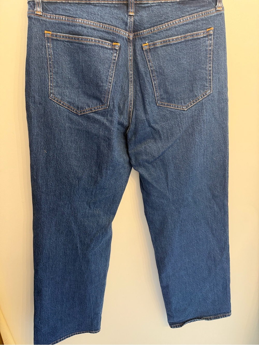 Abercrombie & Fitch High-Rise Women's Blue Straight Jeans - Picture 8 of 9